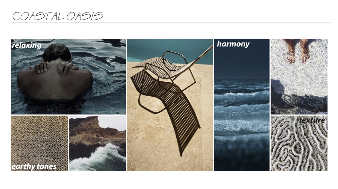Look and feel board — Coastal Oasis