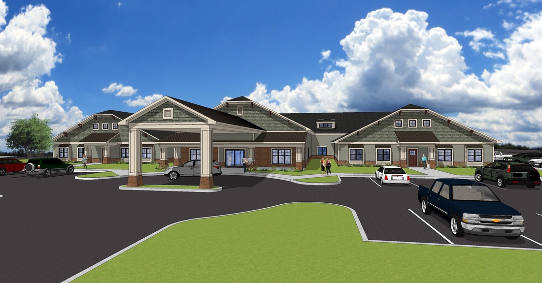 Exterior rendering — Mt. Pleasant nursing facility